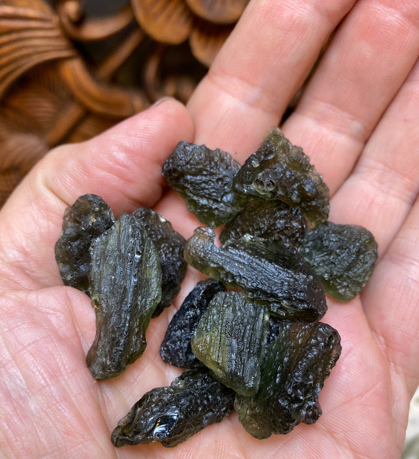 Raw Moldavite Specimens