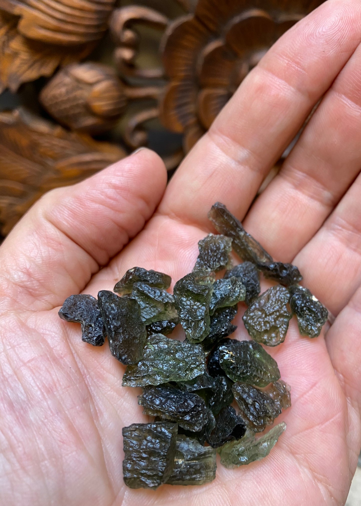 Raw Moldavite Specimens