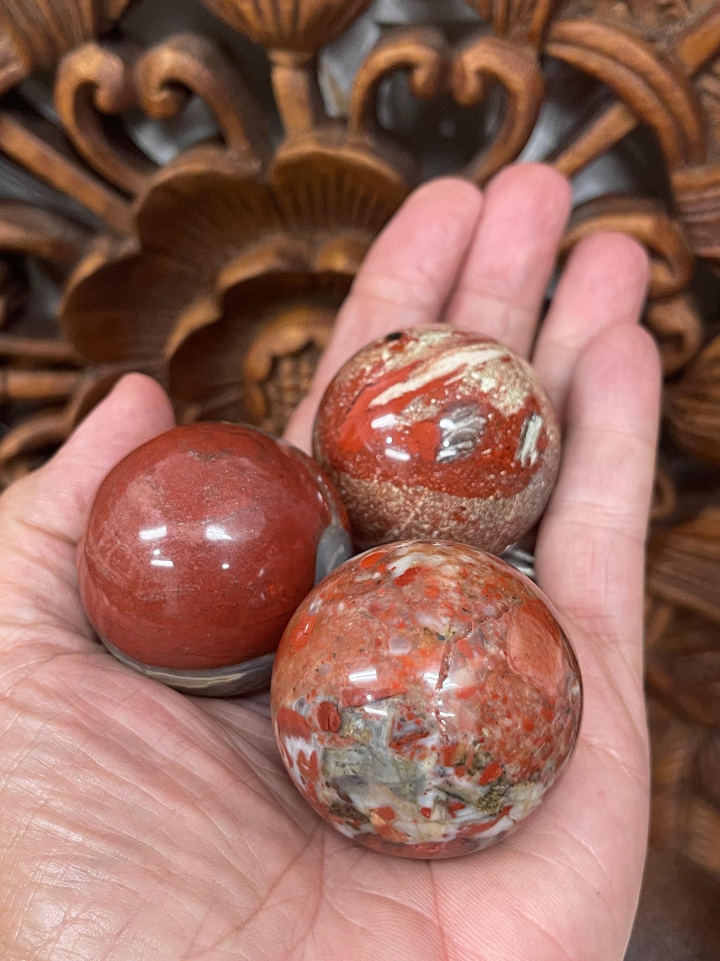 Brecciated Jasper Spheres