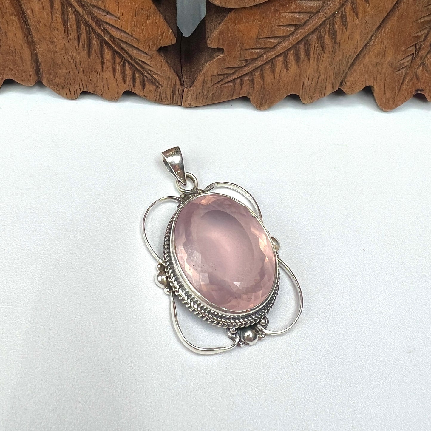 Large Stone A Quality Rose Quartz Pendants