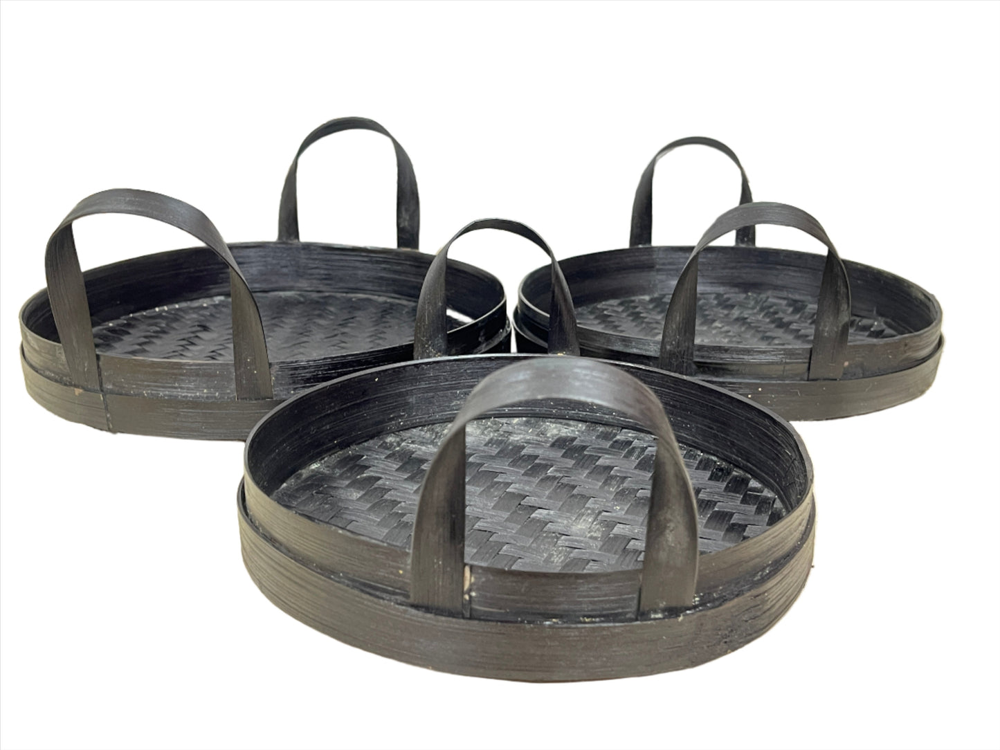 Bamboo Skin Nesting Trays Set of 3