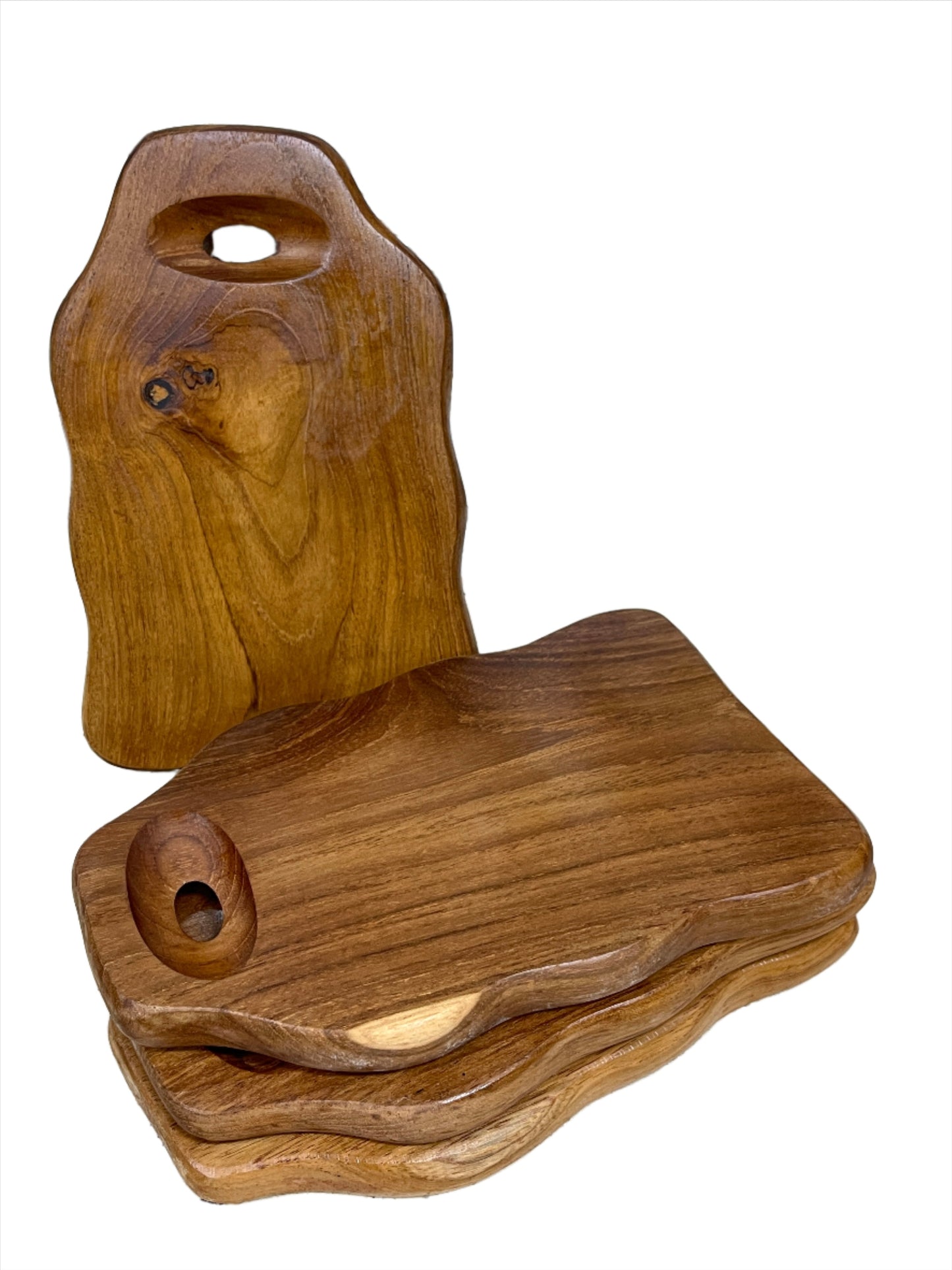 Freeform Teak Cutting Boards