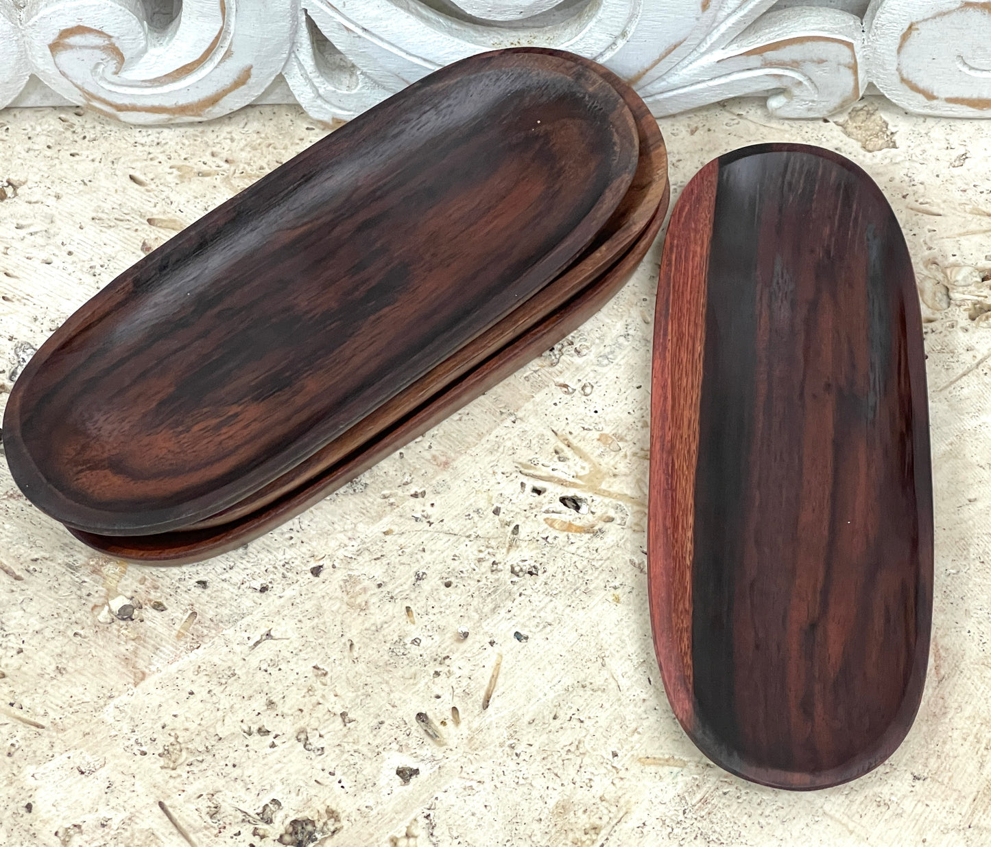 Sono Wood Serving Oval Plate