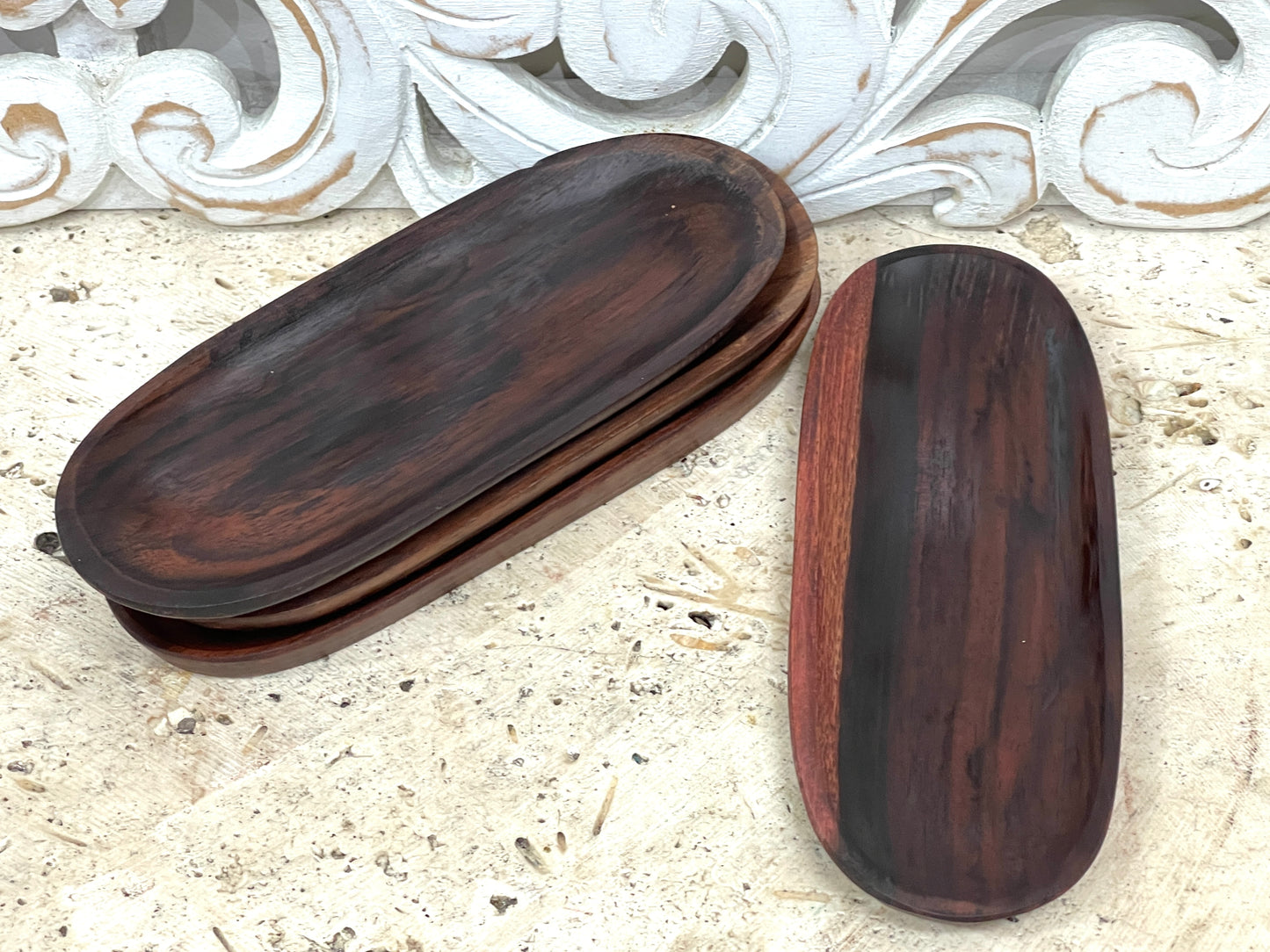 Sono Wood Serving Oval Plate