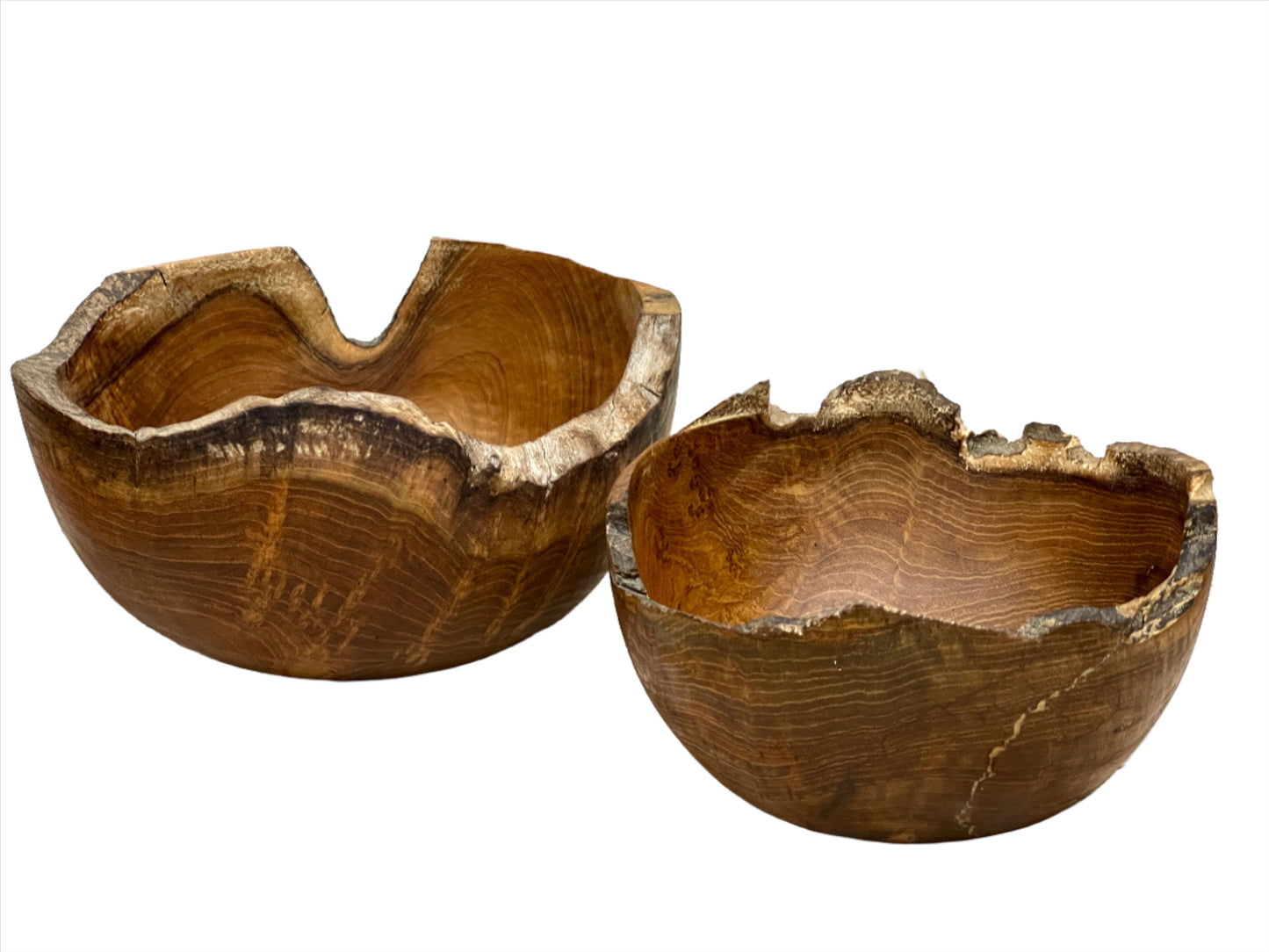 Teak Raw Edge Bowls