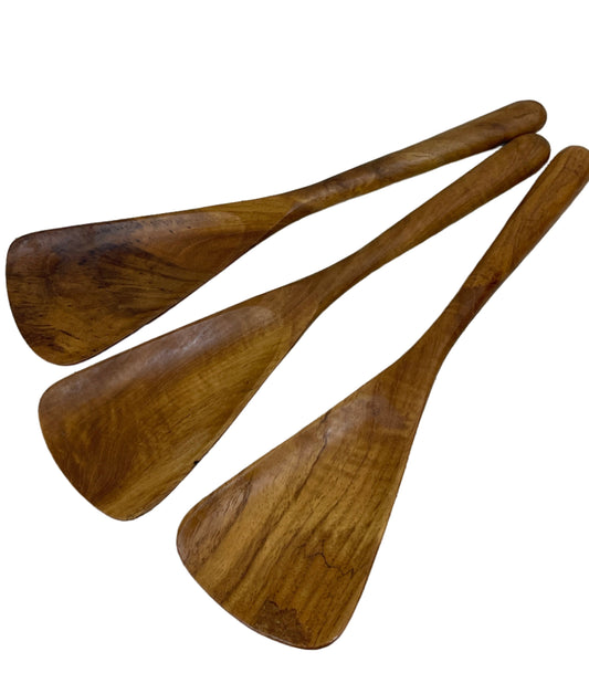Teak Wood Serving Paddle Spoons
