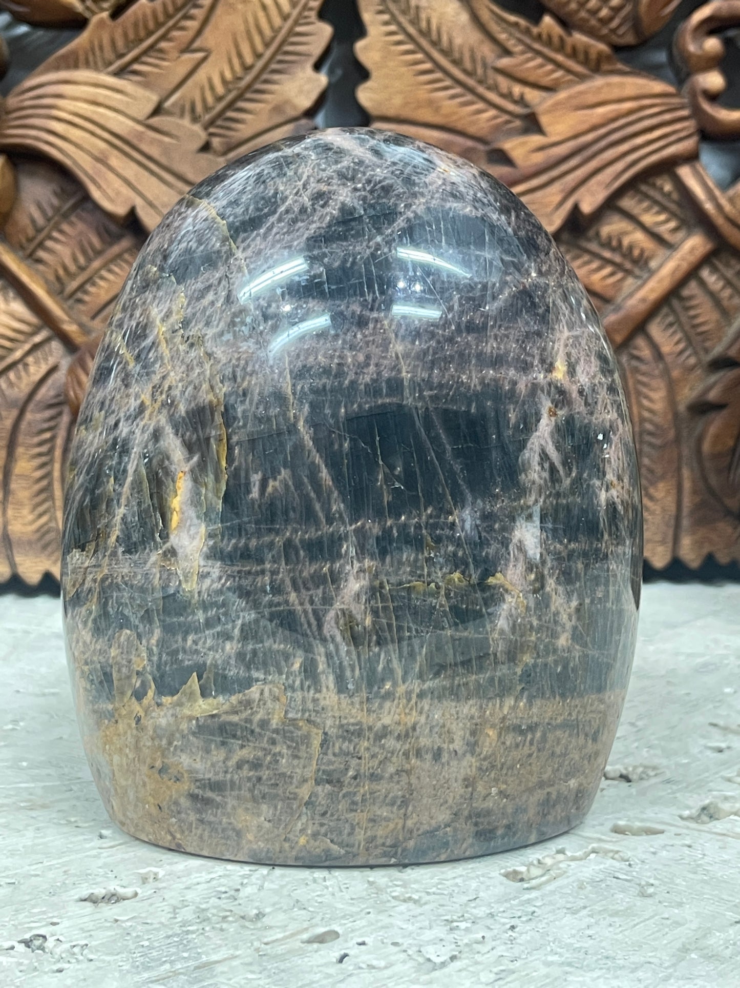 Large Black Moonstone Freeform Mountains