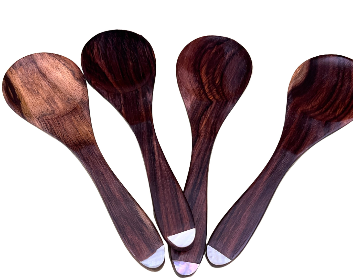 Sono Wood Serving Spoon Shell Inlay