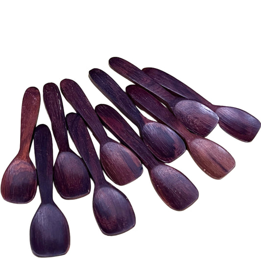 Mini Sono Wood Spoon Sets 4.5" - Set of 10