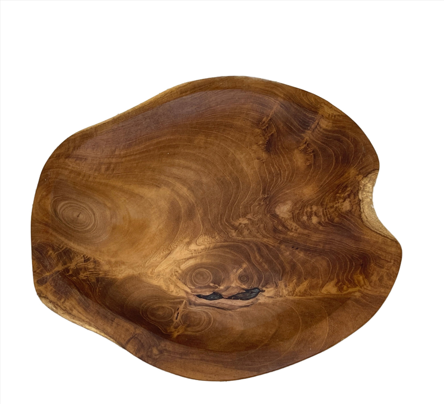 Freeform Teak Serving Plates