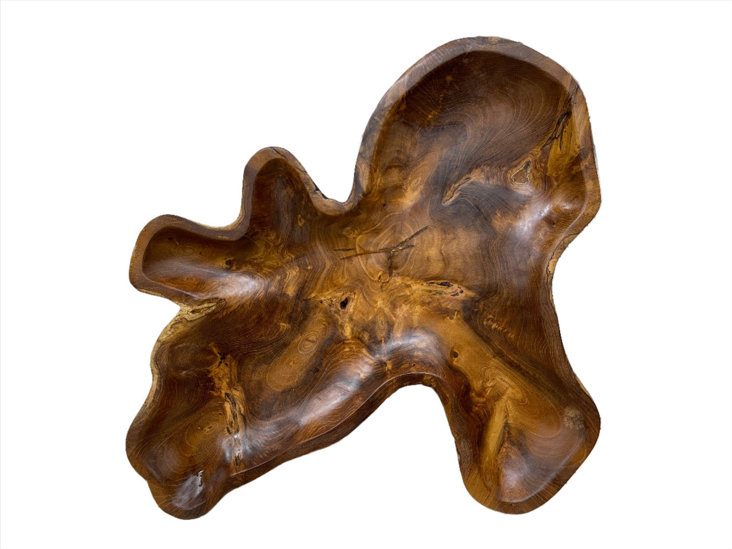 Freeform Teak Serving Plates