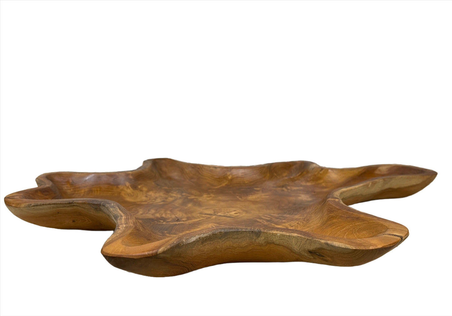 Freeform Teak Serving Plates