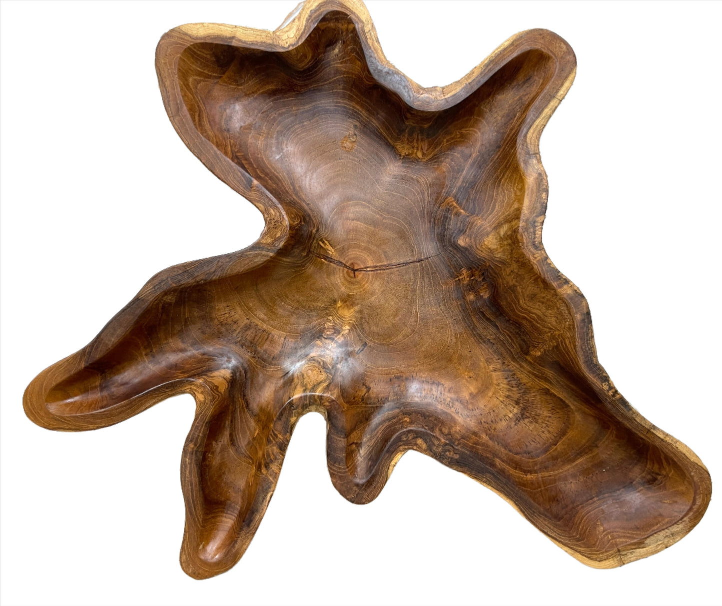 Freeform Teak Serving Plates