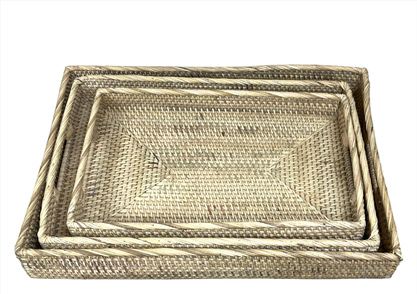 Rattan Skin Trays | Rectangle