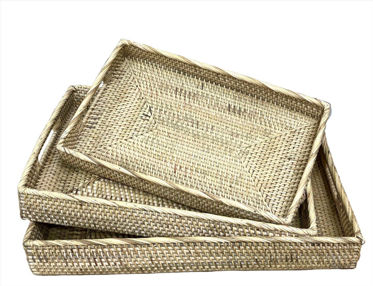 Rattan Skin Trays | Rectangle