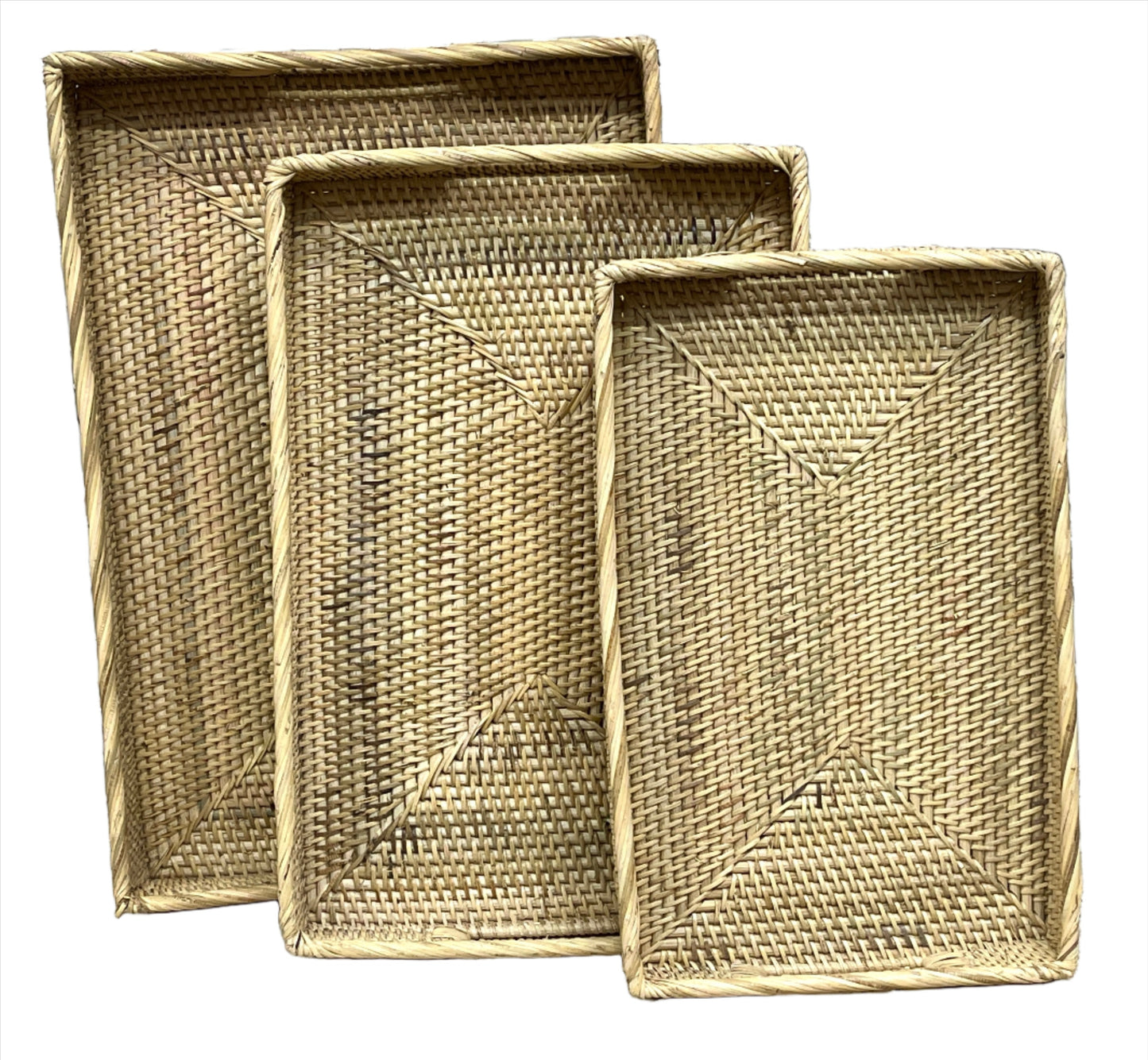 Rattan Skin Trays | Rectangle