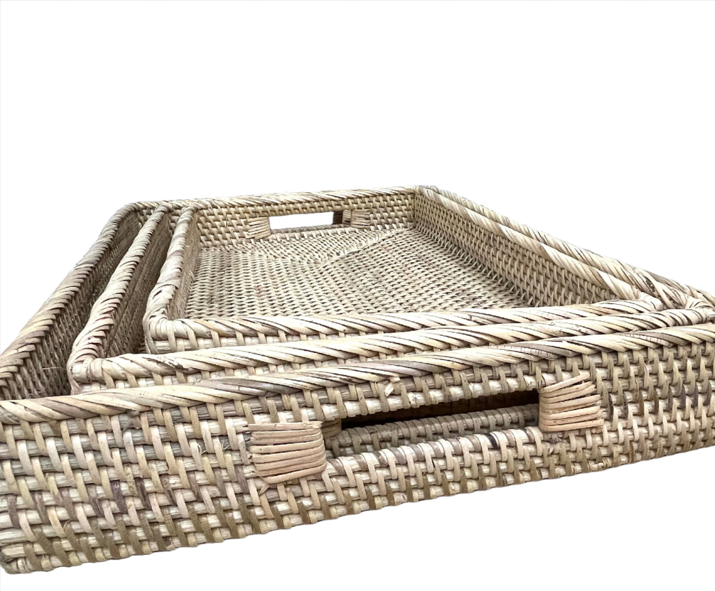 Rattan Skin Trays | Rectangle