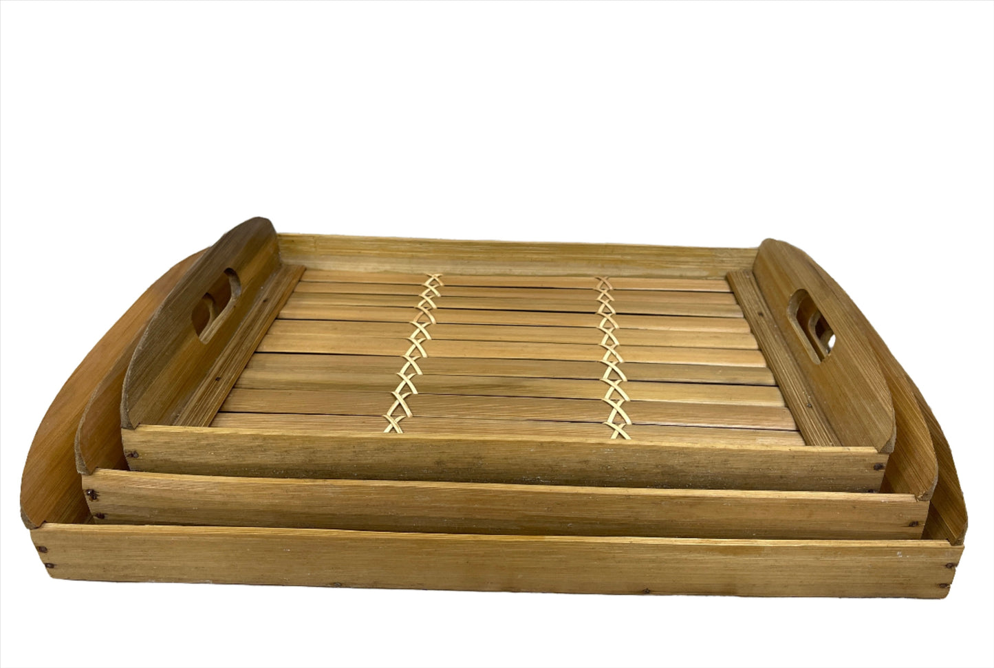 Bamboo Trays 3 Piece Sets