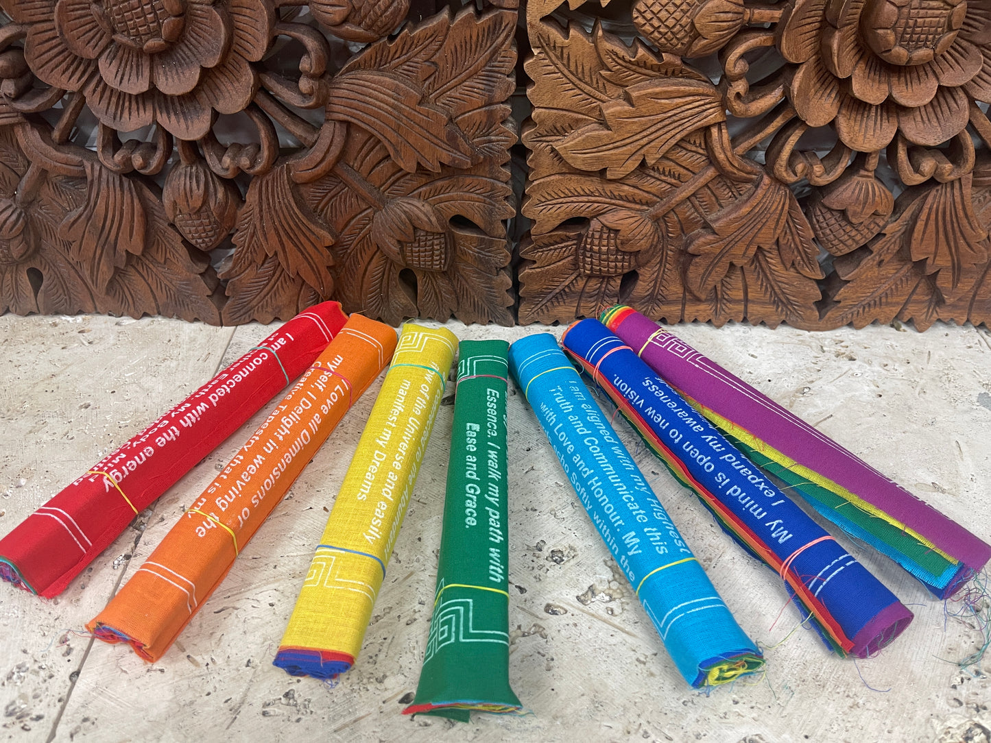 Tibetan 7 Chakra Prayer Flags