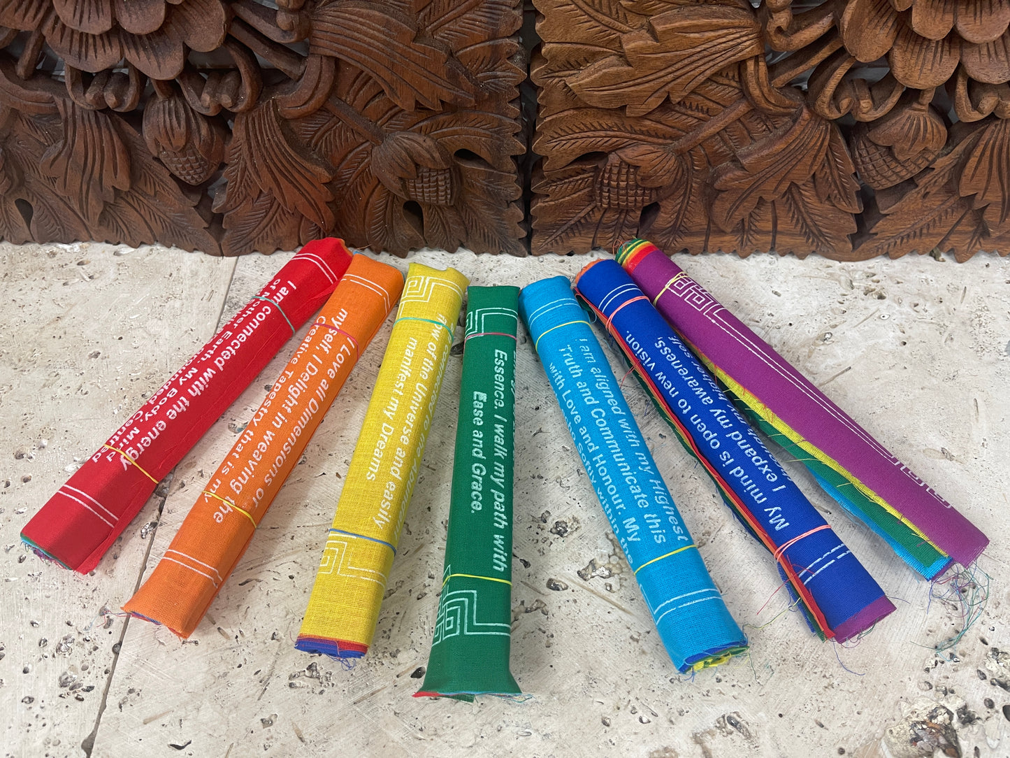 Tibetan 7 Chakra Prayer Flags