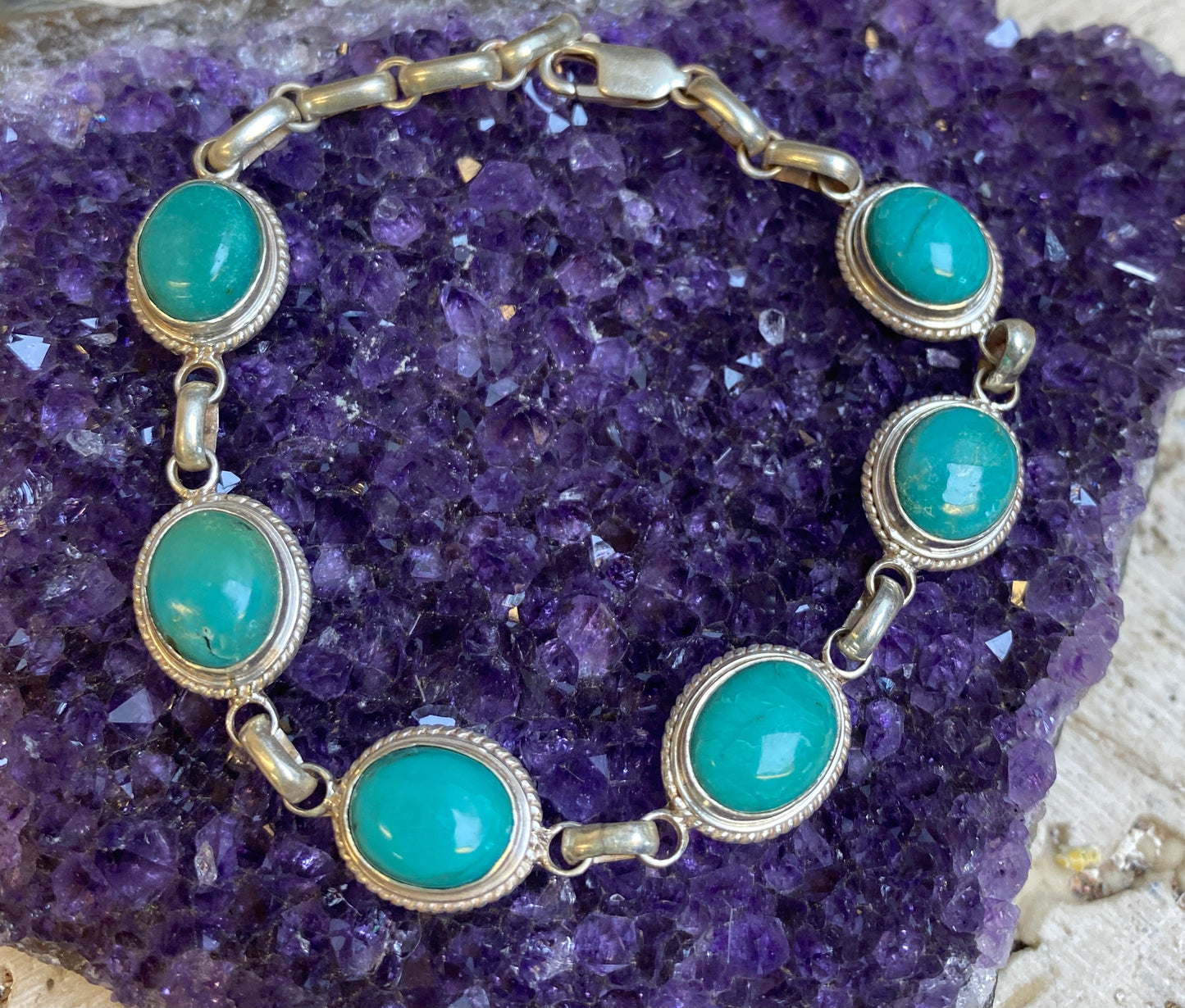 Sterling Silver Turquoise Bracelet