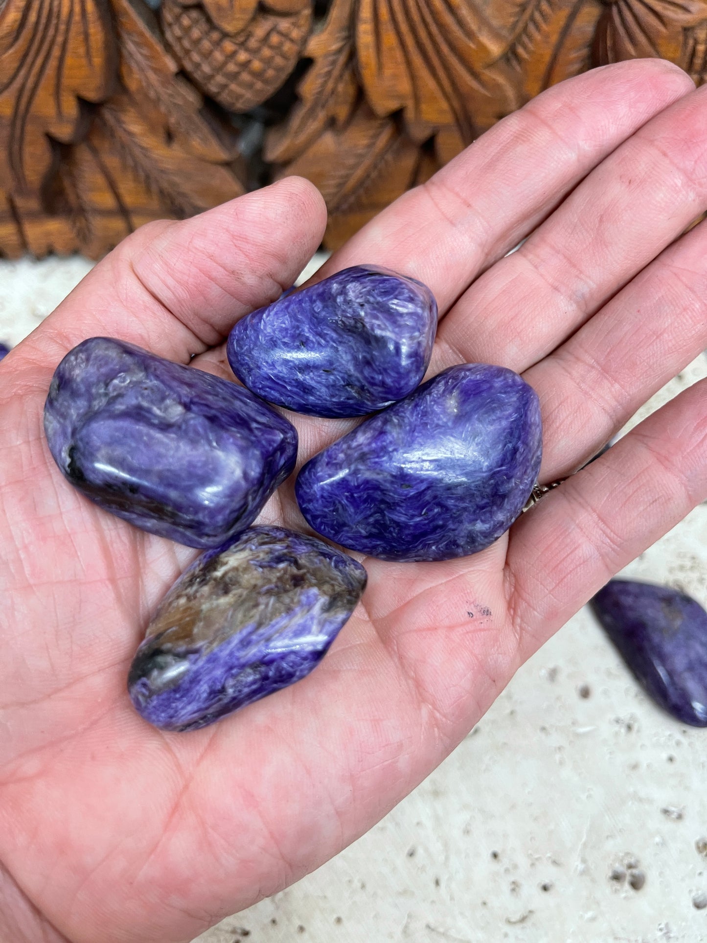 Charoite Tumbles