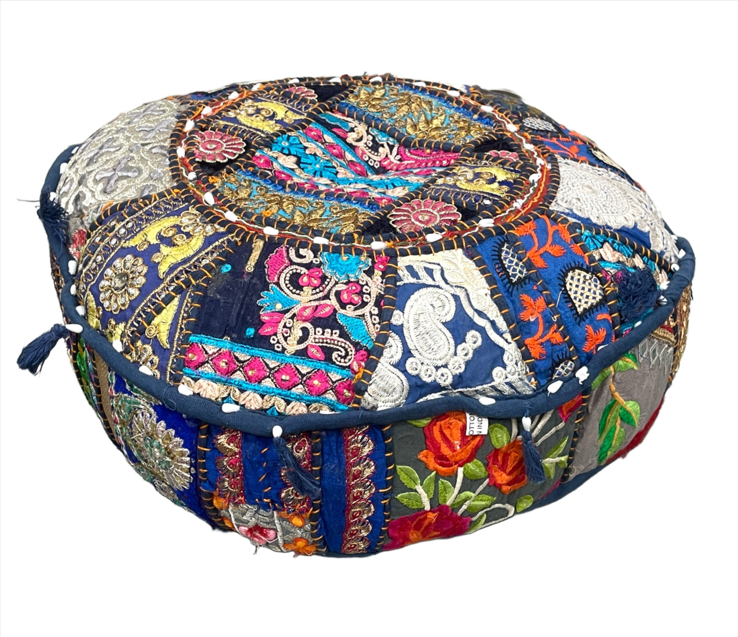 Round Rajasthani Floor Pillow
