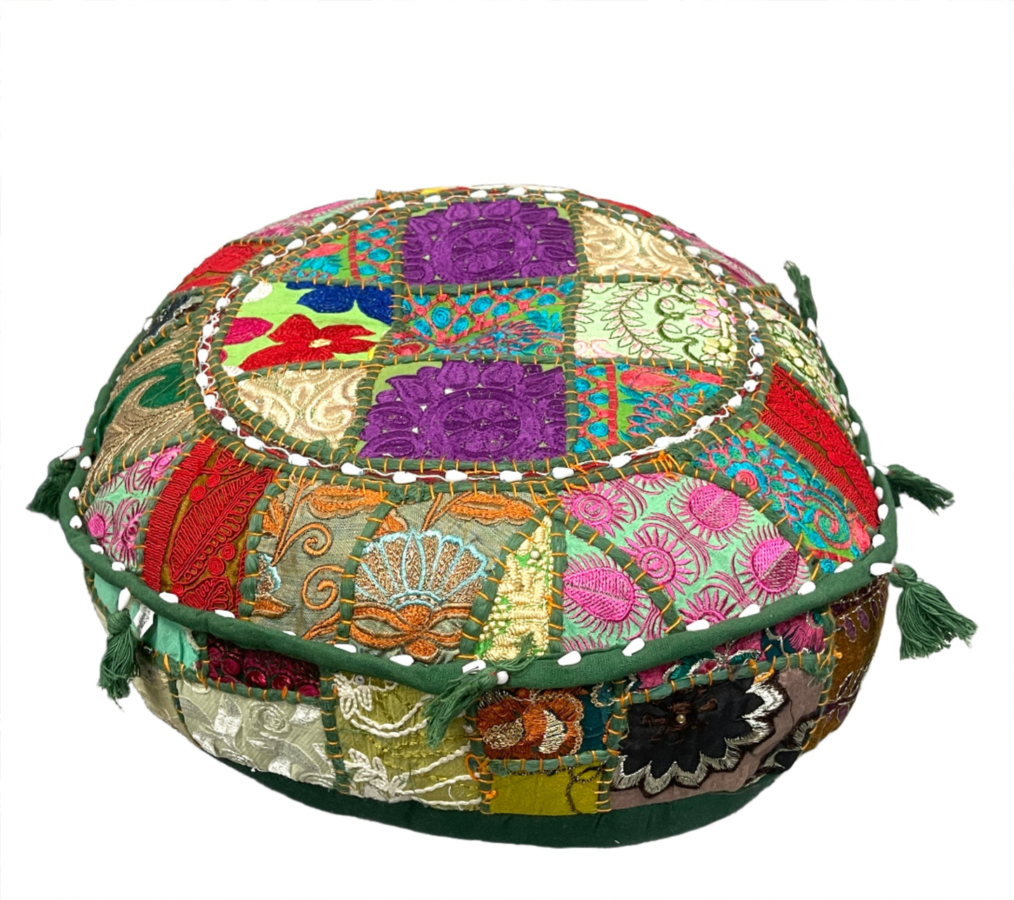 Round Rajasthani Floor Pillow