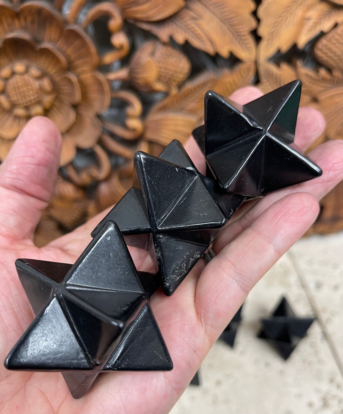 Shungite Merkaba Stones