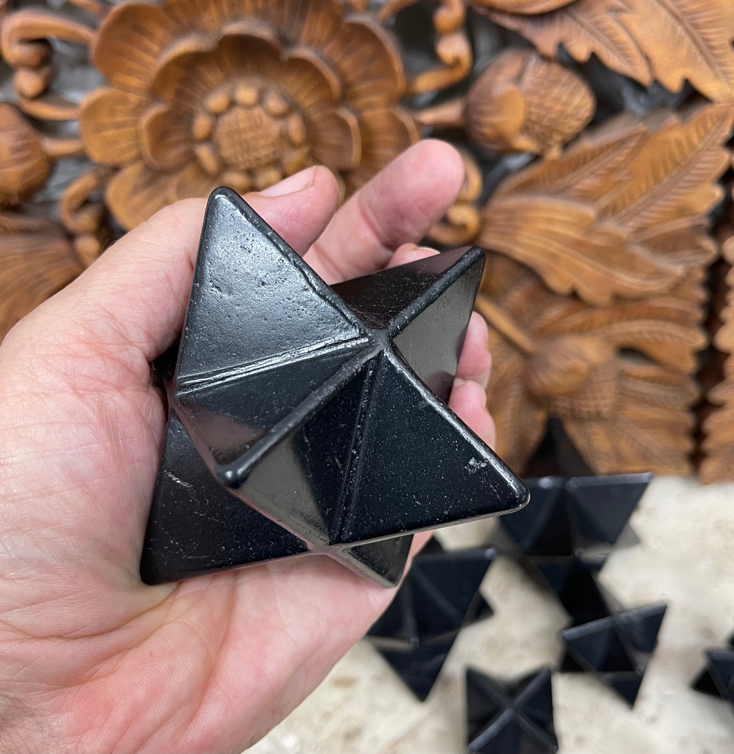 Shungite Merkaba Stones