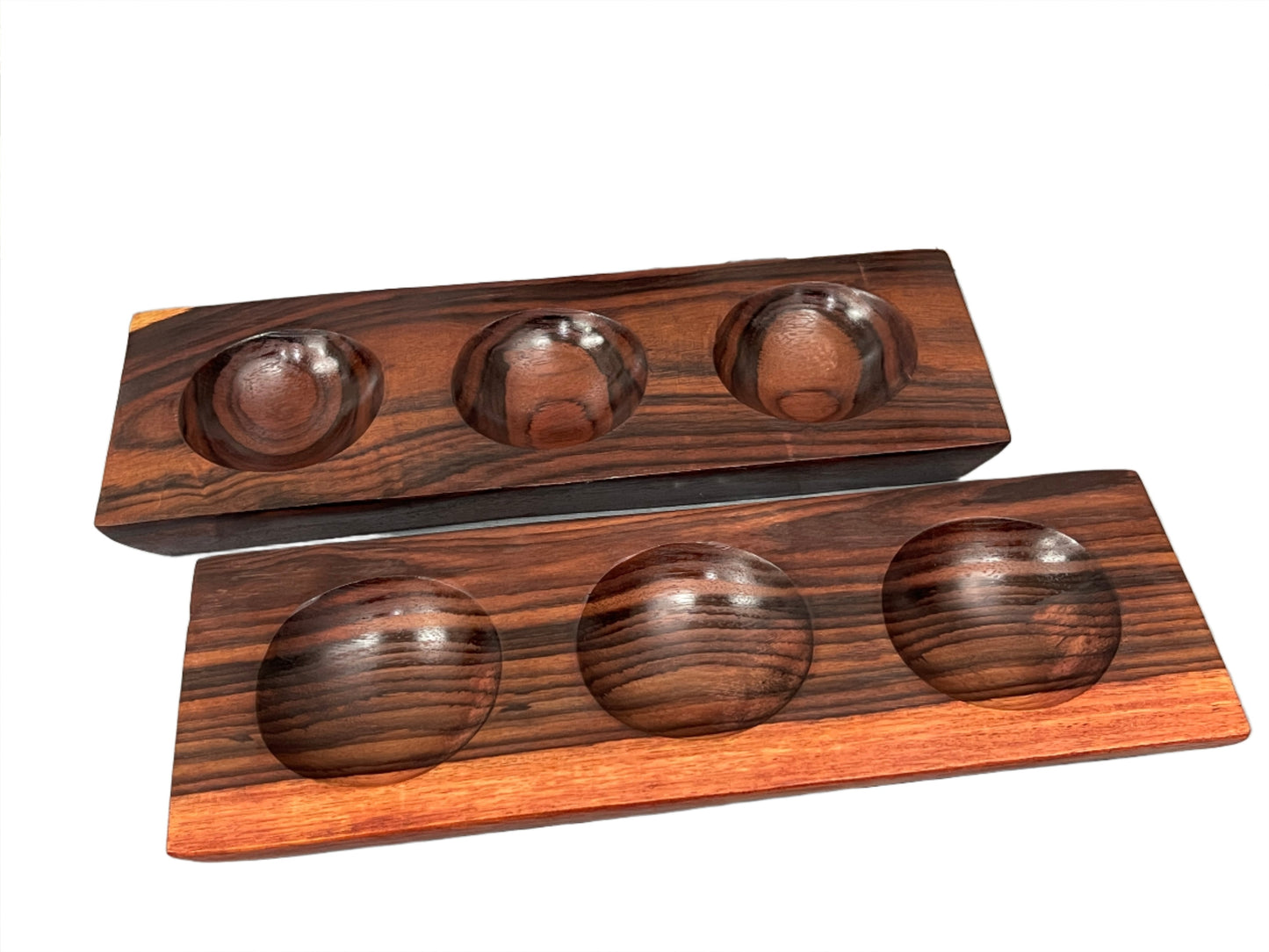 Sono Wood 3 Compartment Sauce & Dip Dish