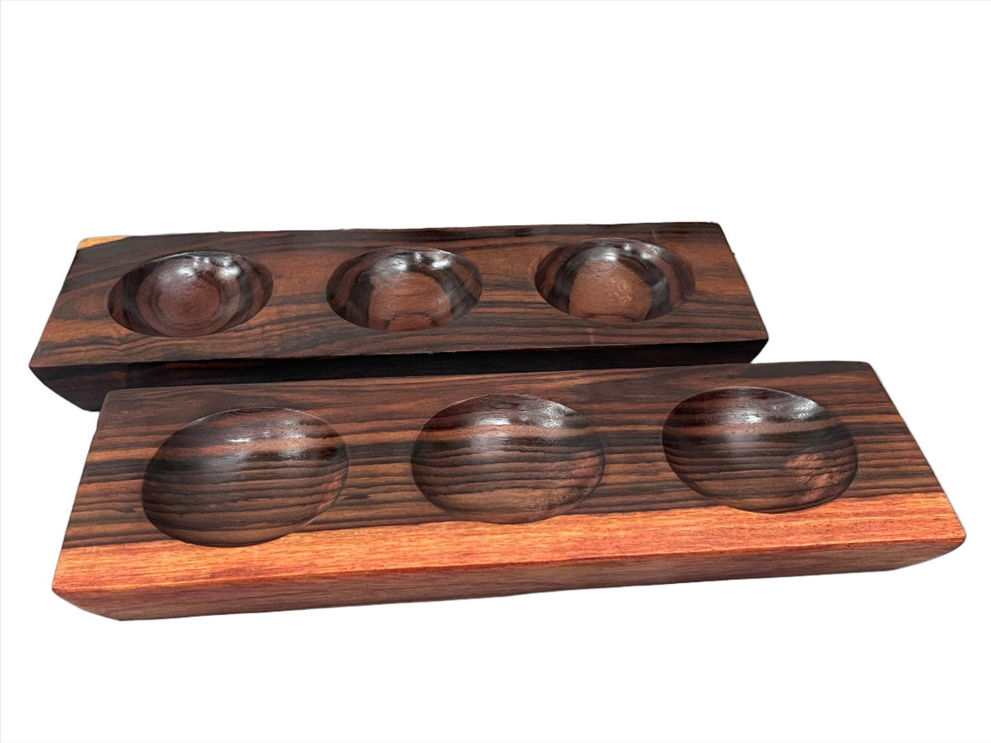 Sono Wood 3 Compartment Sauce & Dip Dish