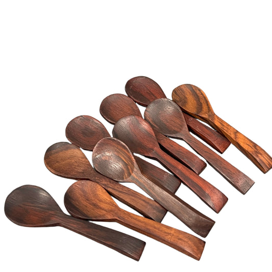 Sono Wood Mini Condiment Spoons - Set of 10
