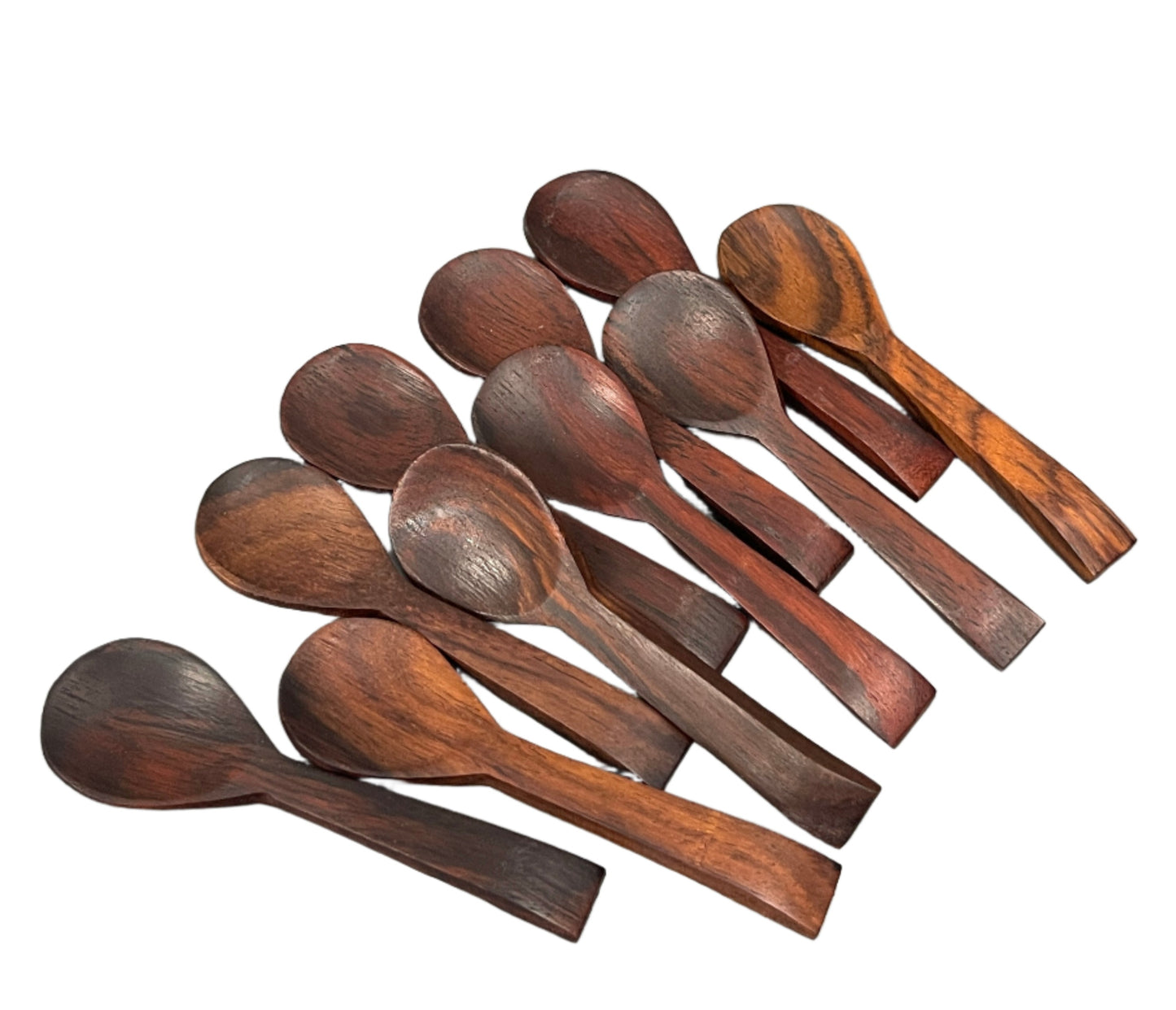 Sono Wood Mini Condiment Spoons - Set of 10