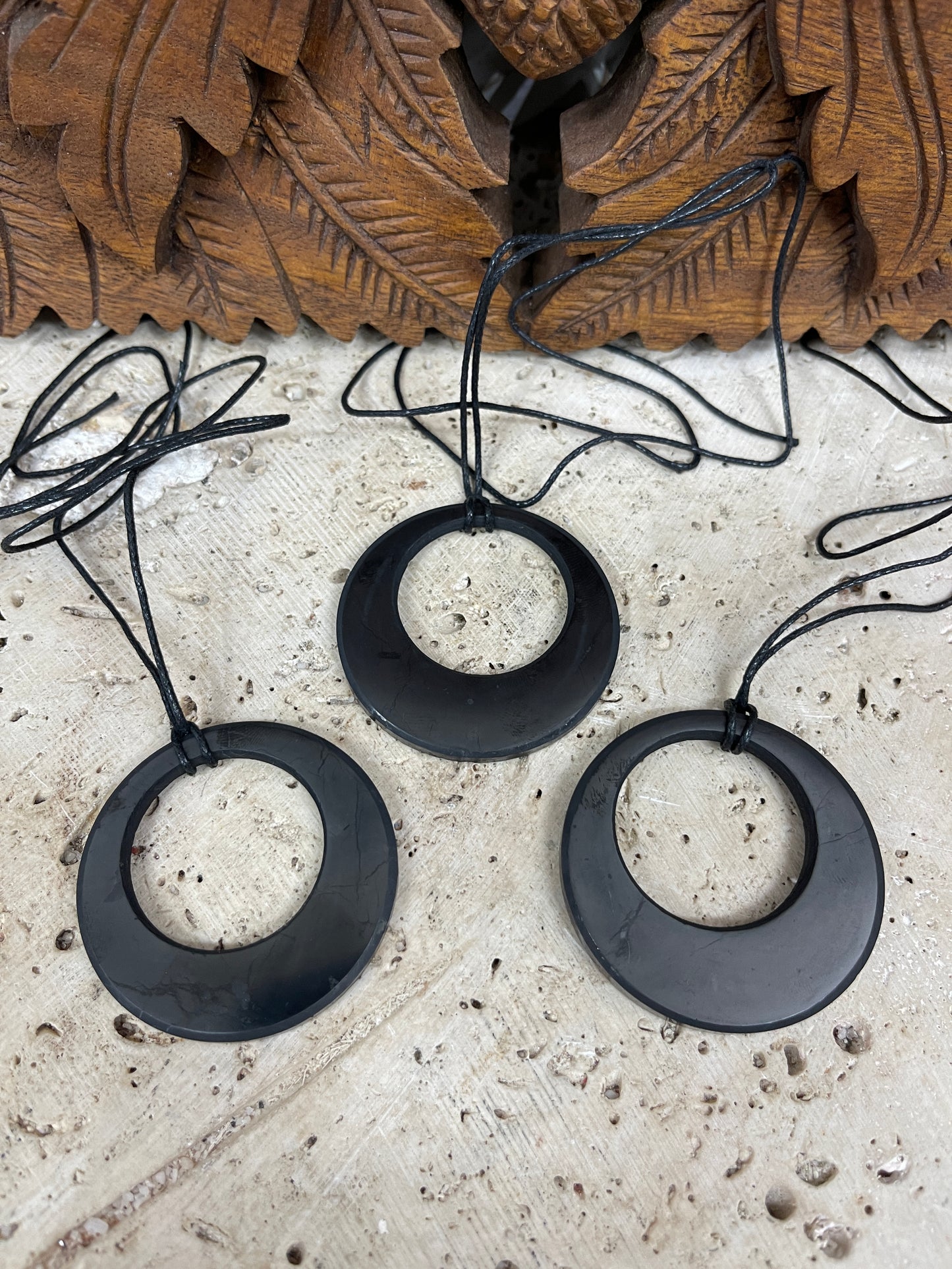 Shungite Circle Necklace