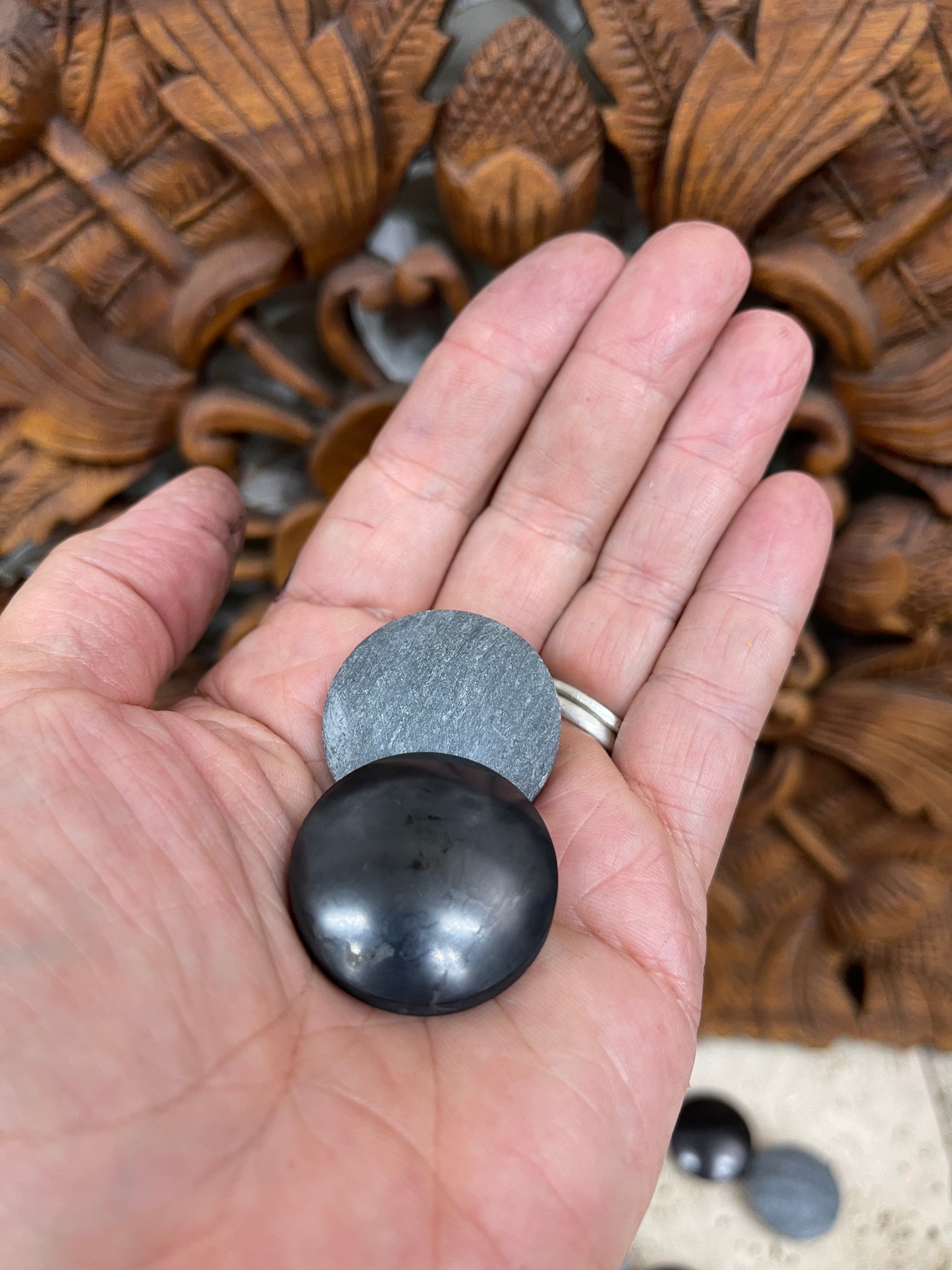 Shungite and Steatite Pocket Harmonizer Set