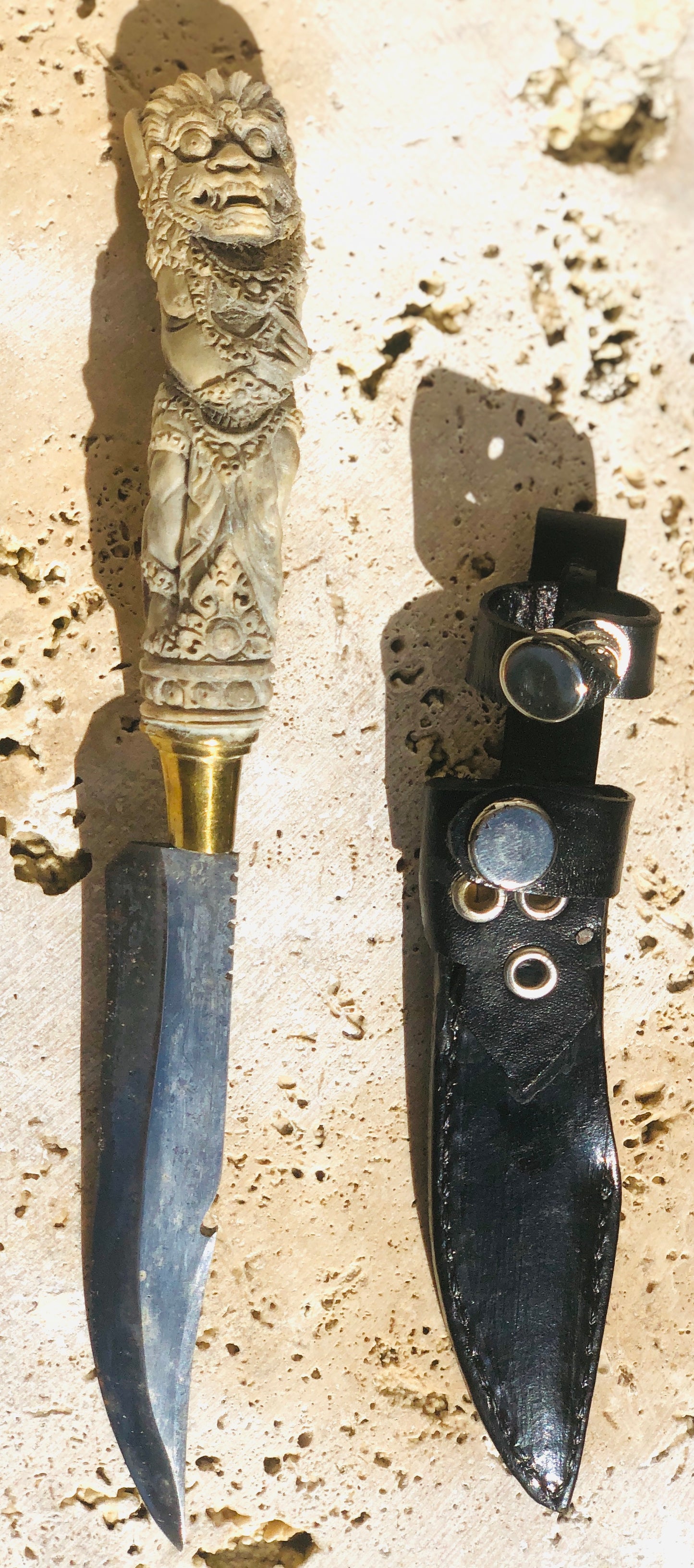 Decorative Balinese Hand-Carved and Hand Forged Knives