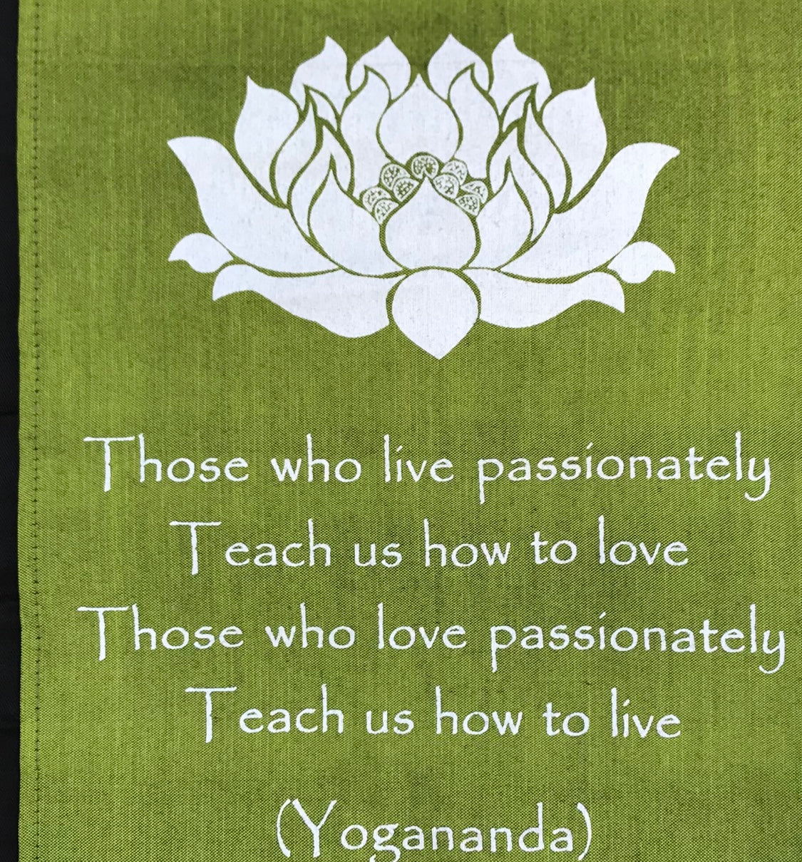 Hand Woven Ikat Yogananda Blessing Manifestation Banner