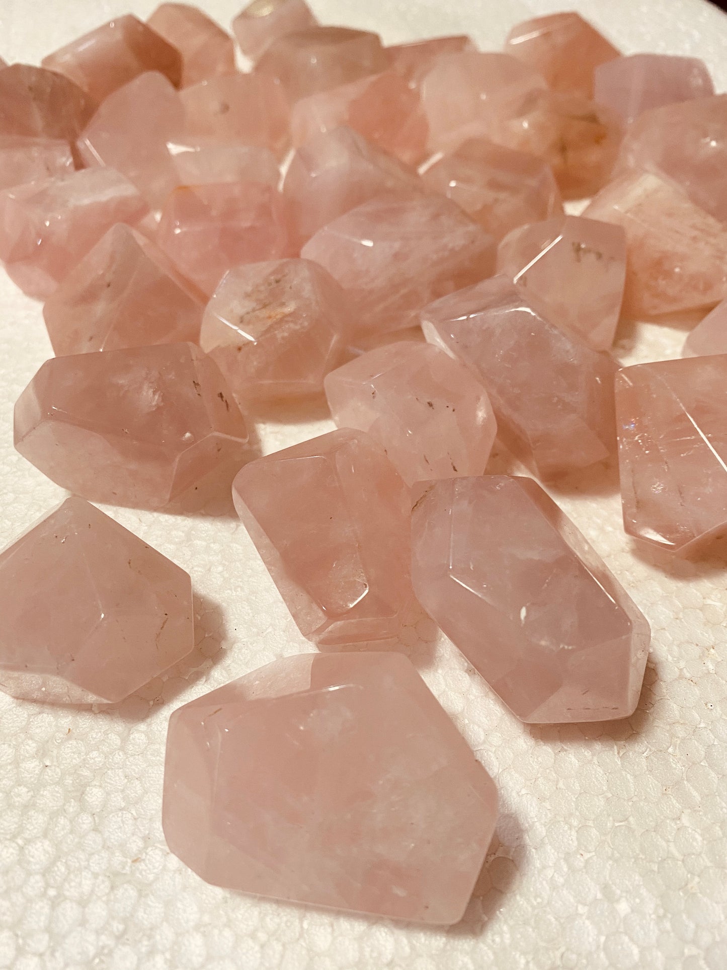 Rose Quartz Freeform Cut Stone