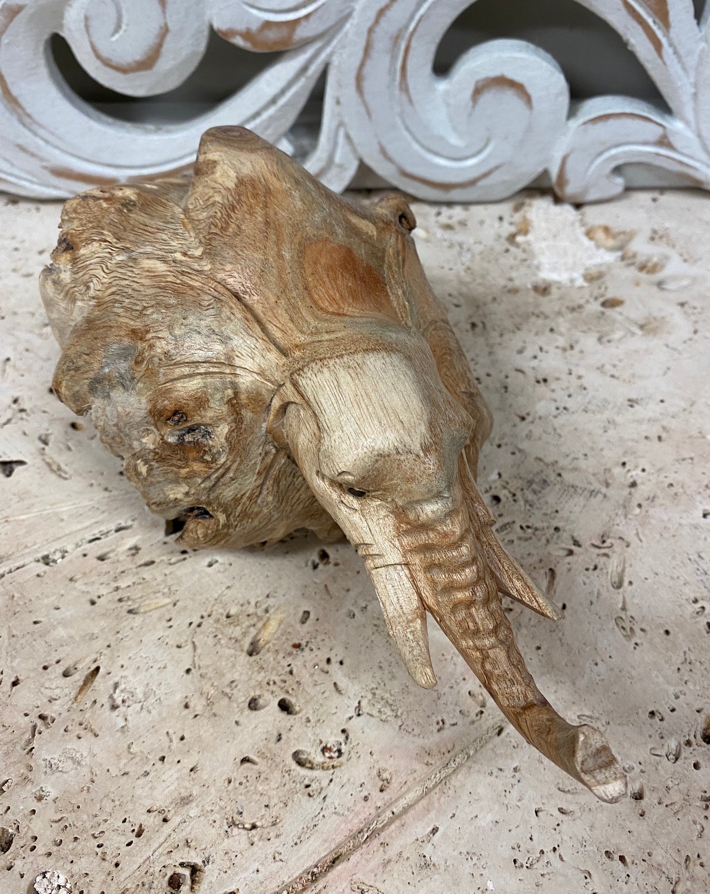 Parasite Wood Elephant Carvings