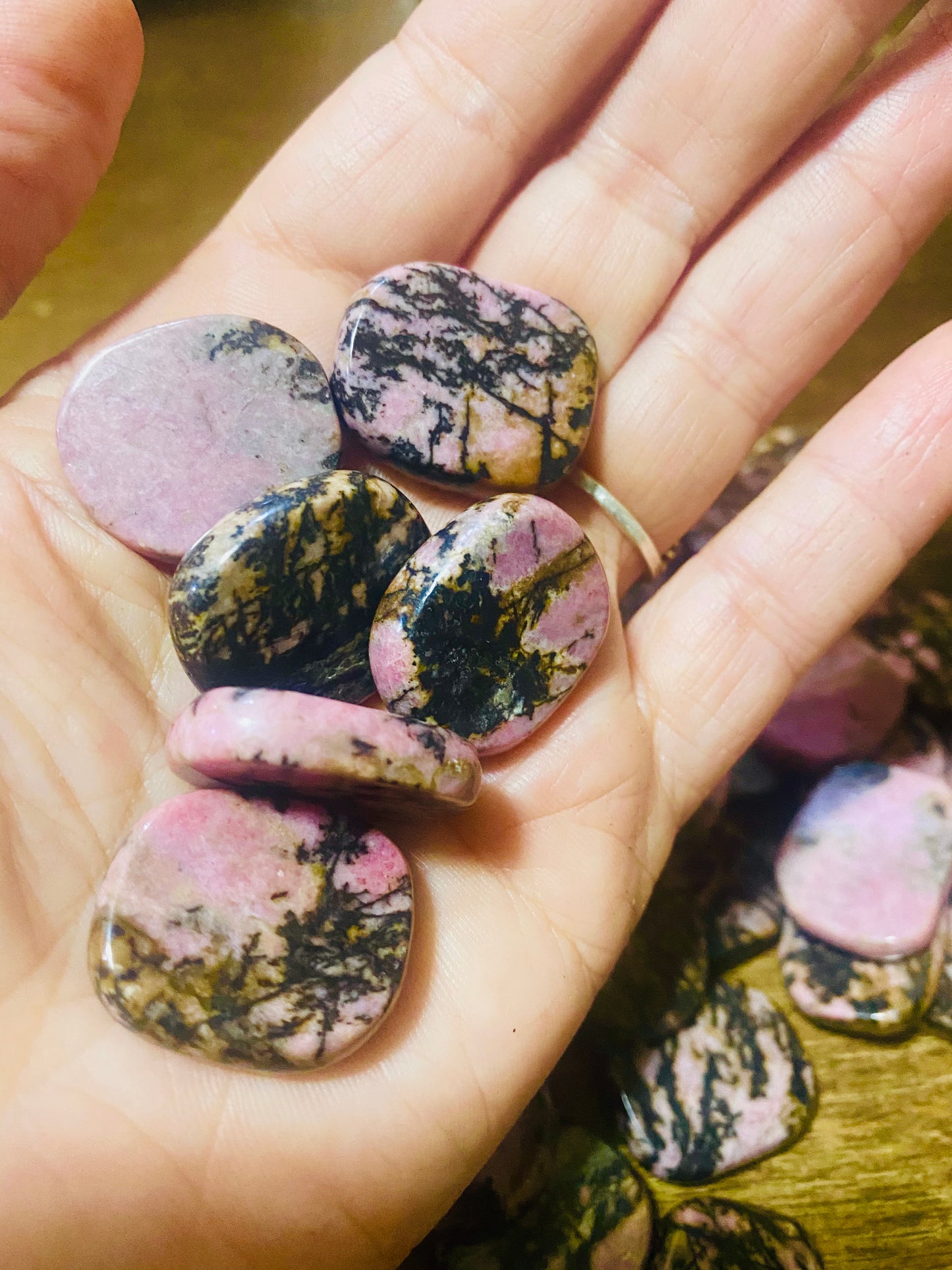 Rhodonite Coins