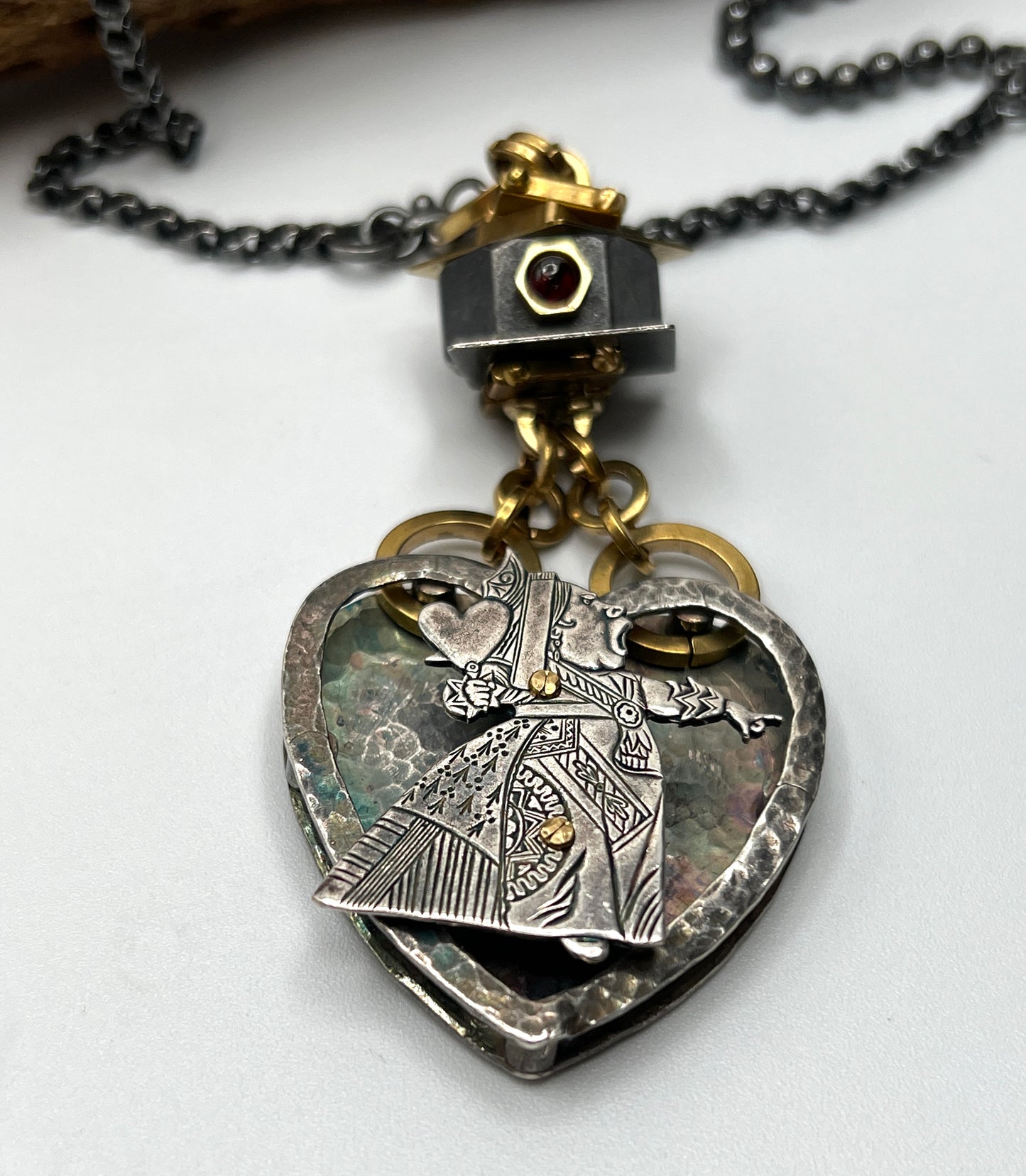Queen of Hearts Necklace by Carlos Montanaro & Crystal Rivera