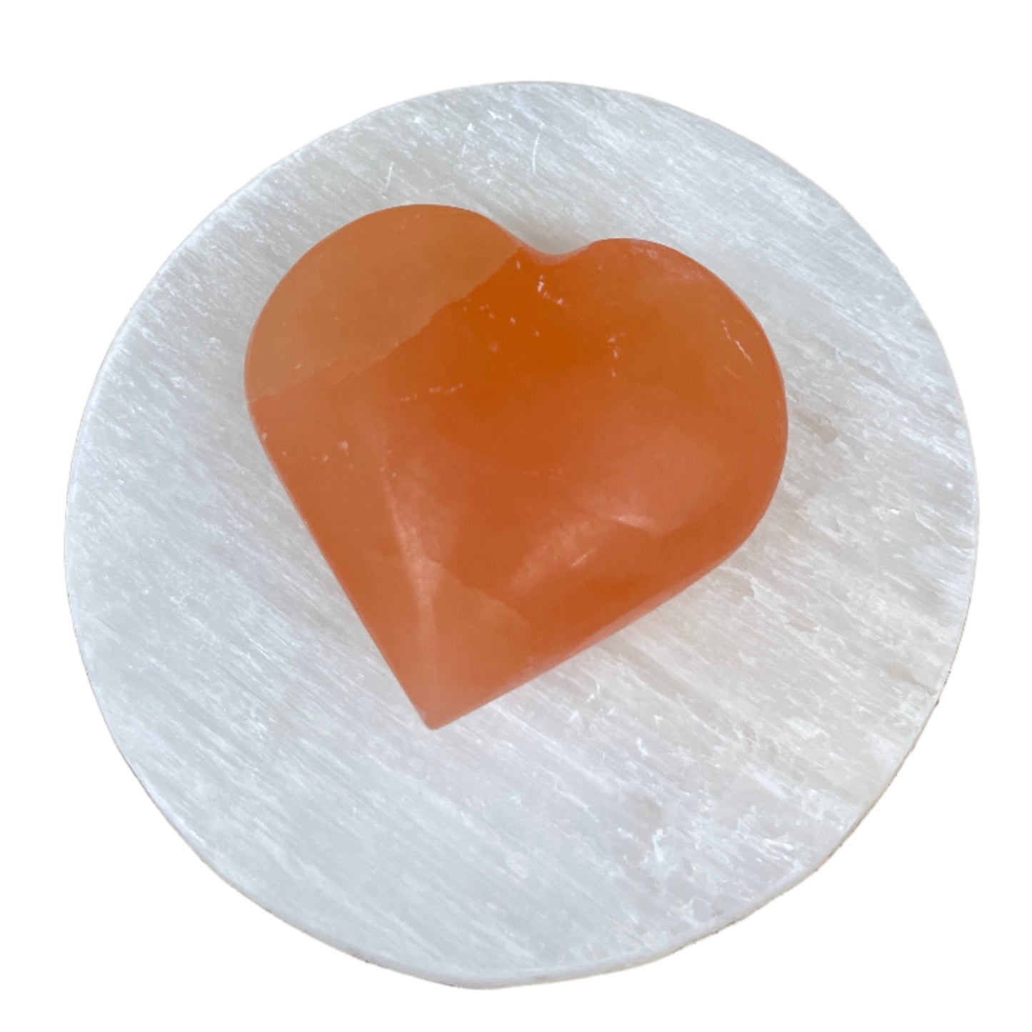 Selenite Round Crystal Charging Cleaning Tiles