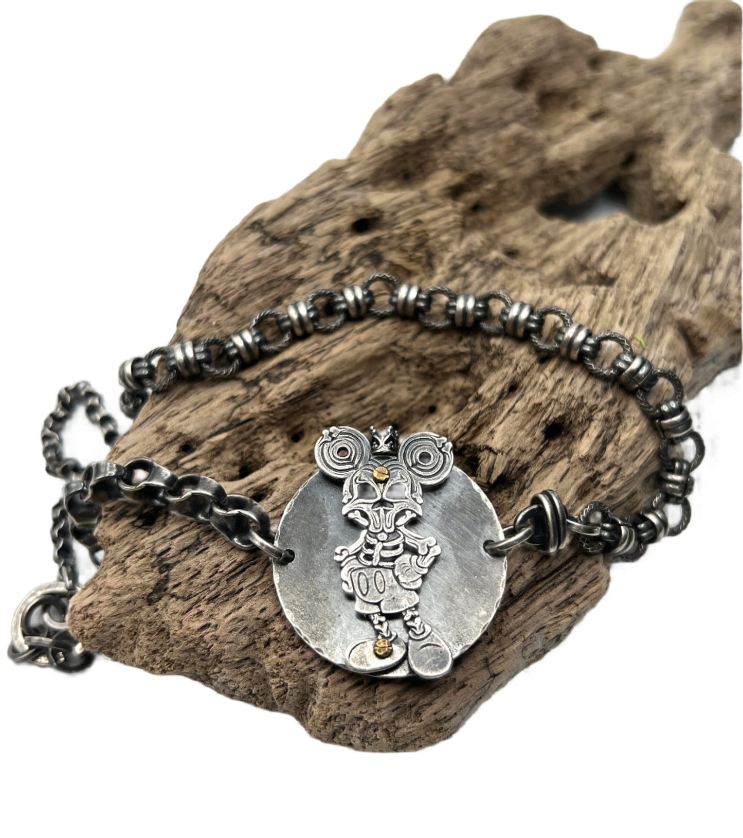 Skeleton Mickey Bracelet by Carlos Montanaro & Crystal Rivera