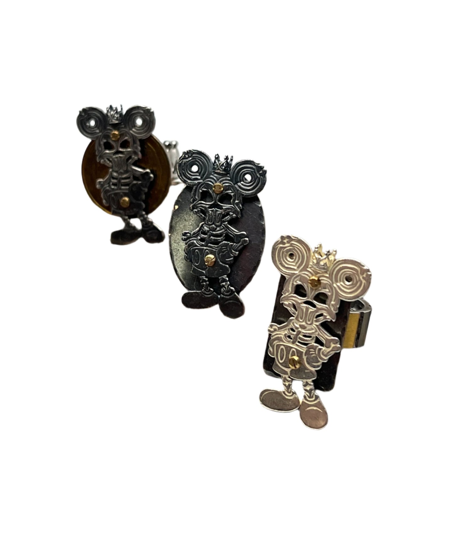 Skeleton Mickey Ring by Carlos Montanaro & Crystal Rivera