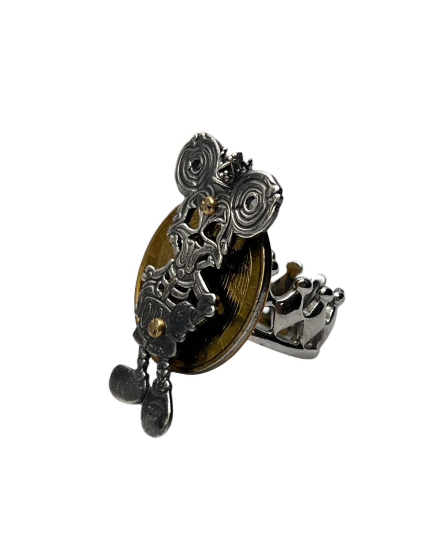 Skeleton Mickey Ring by Carlos Montanaro & Crystal Rivera