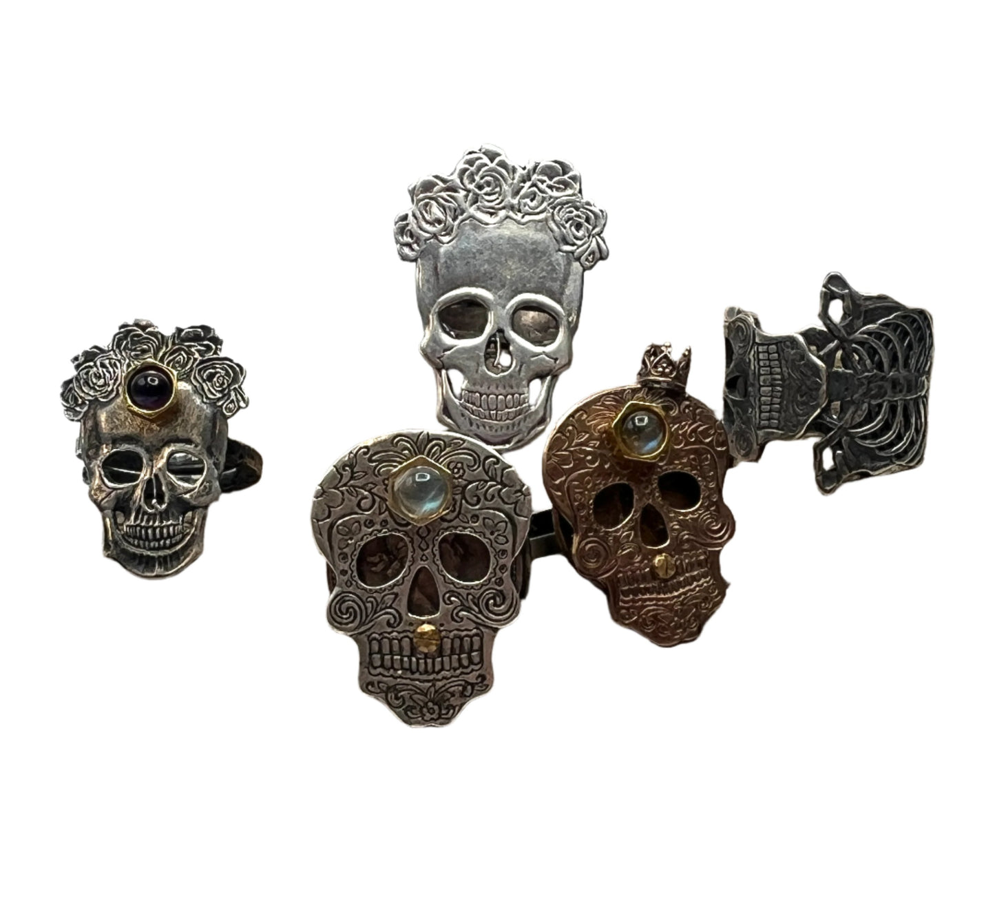 Skeleton Rings by Carlos Montanaro & Crystal Rivera
