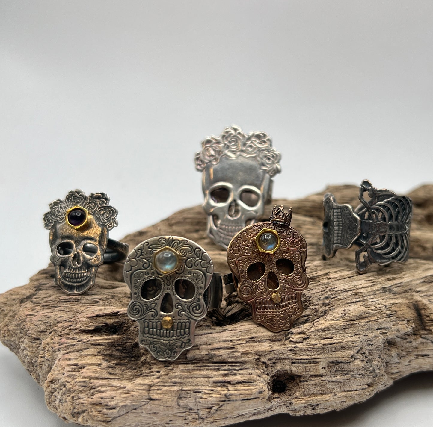 Skeleton Rings by Carlos Montanaro & Crystal Rivera
