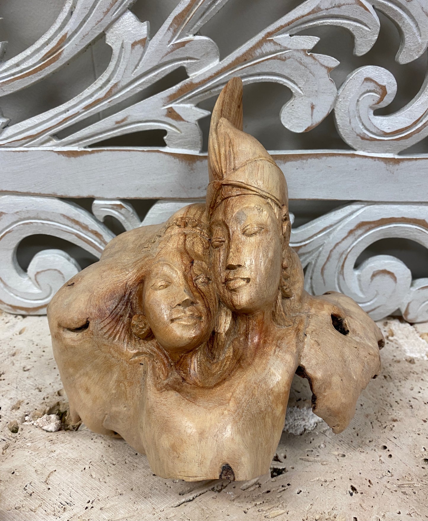 Parasite Wood Ram & Sita Carvings