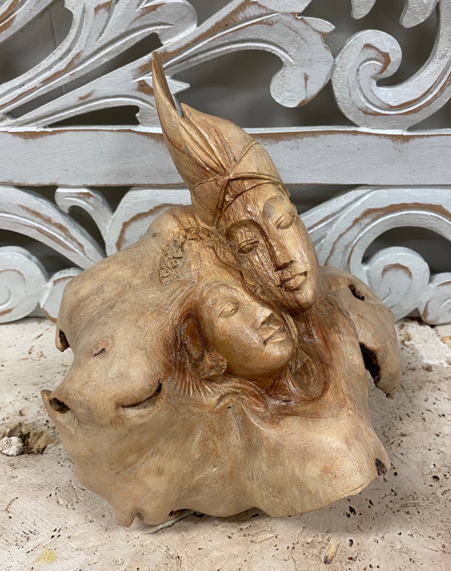 Parasite Wood Ram & Sita Carvings